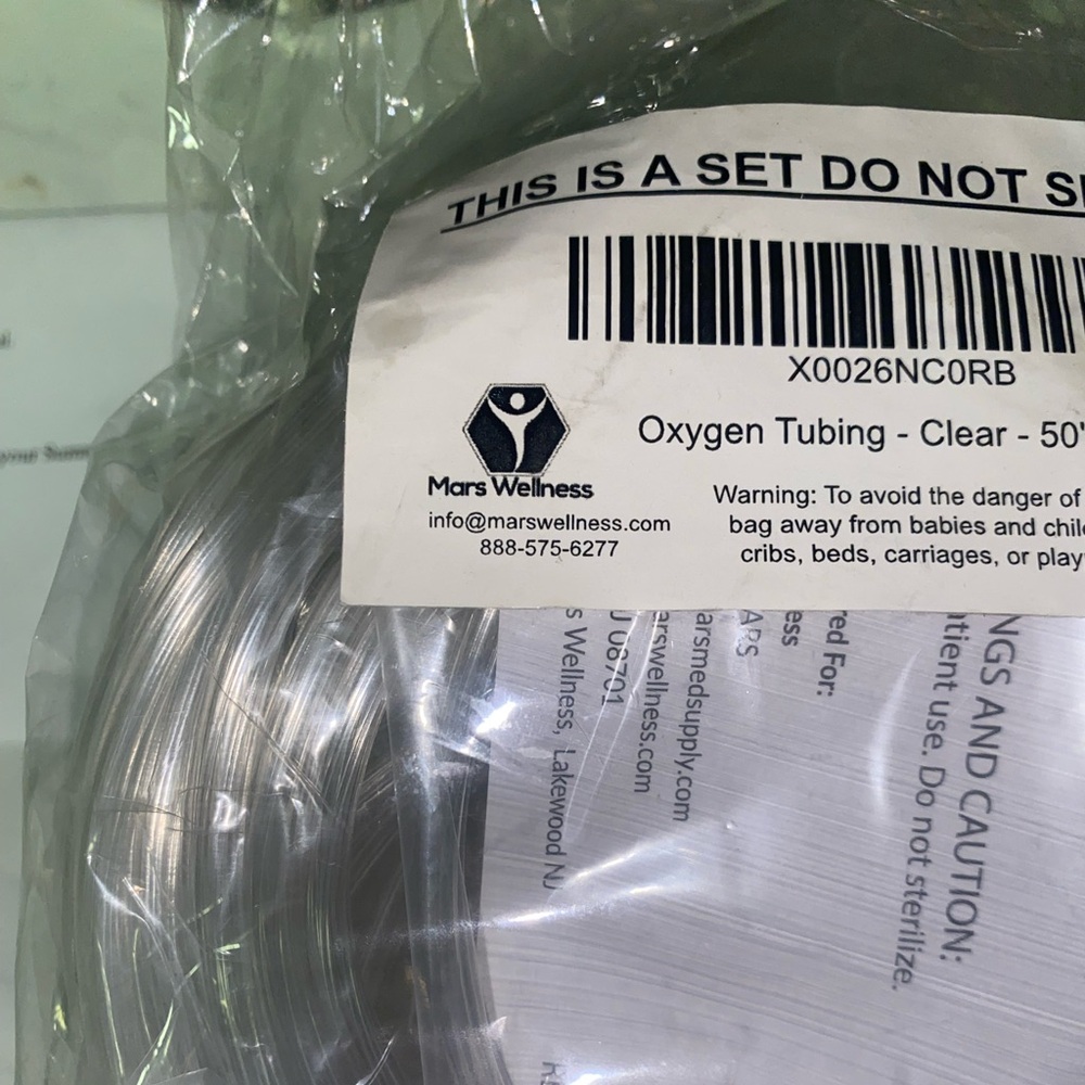50” oxygen tubing